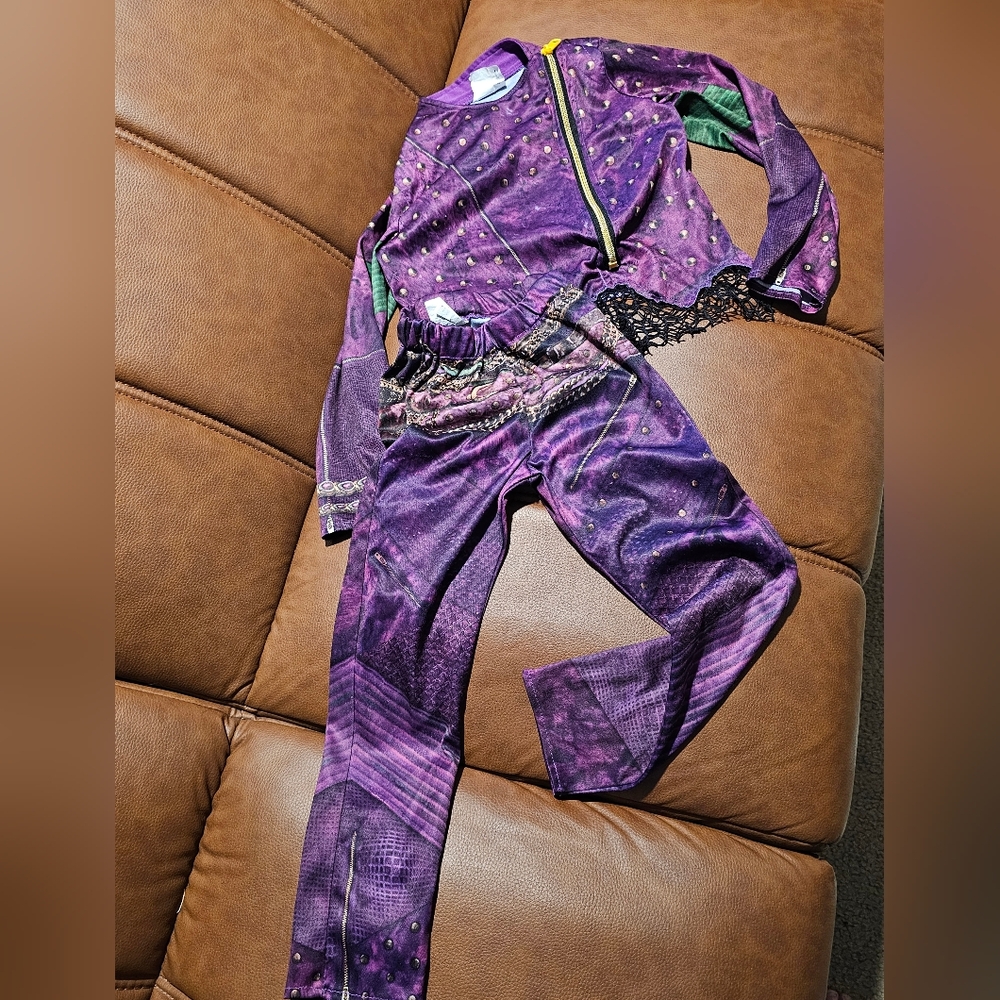 Disney Descendants 2 Mal Jacket Pants Costume Dress Up Villian Purple Small 4-6